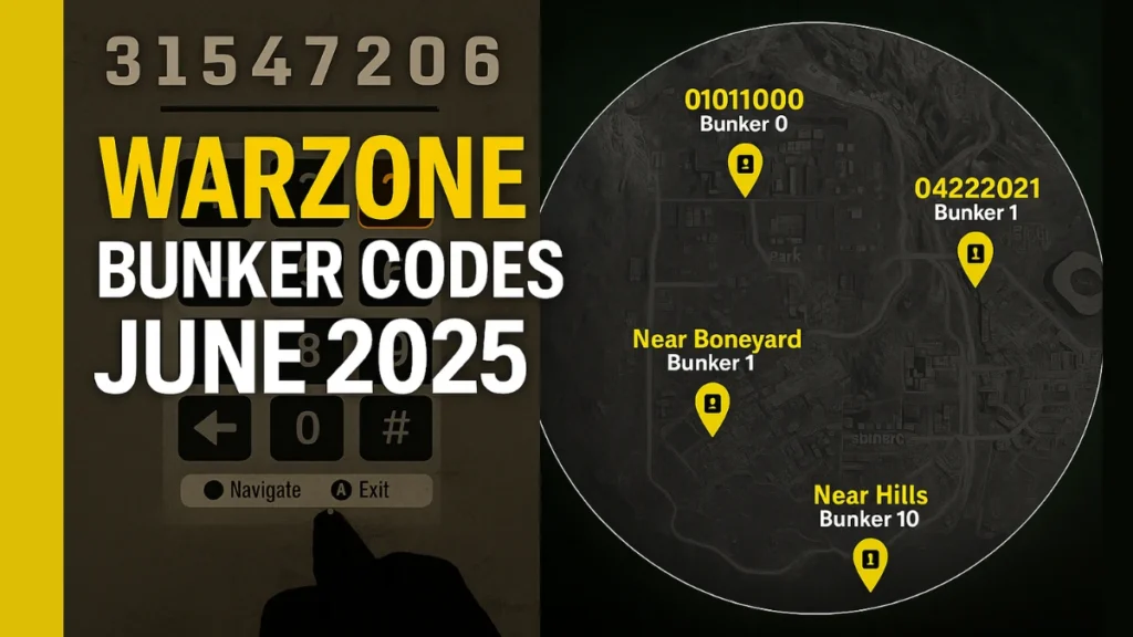 Warzone Bunker Codes 2025: All Locations, Secret Rooms, and Pro Tips Guide