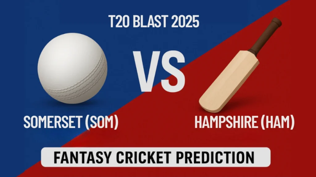Somerset vs Hampshire T20 Blast 2025 Fantasy Prediction, Tips & Dream11 Team Picks