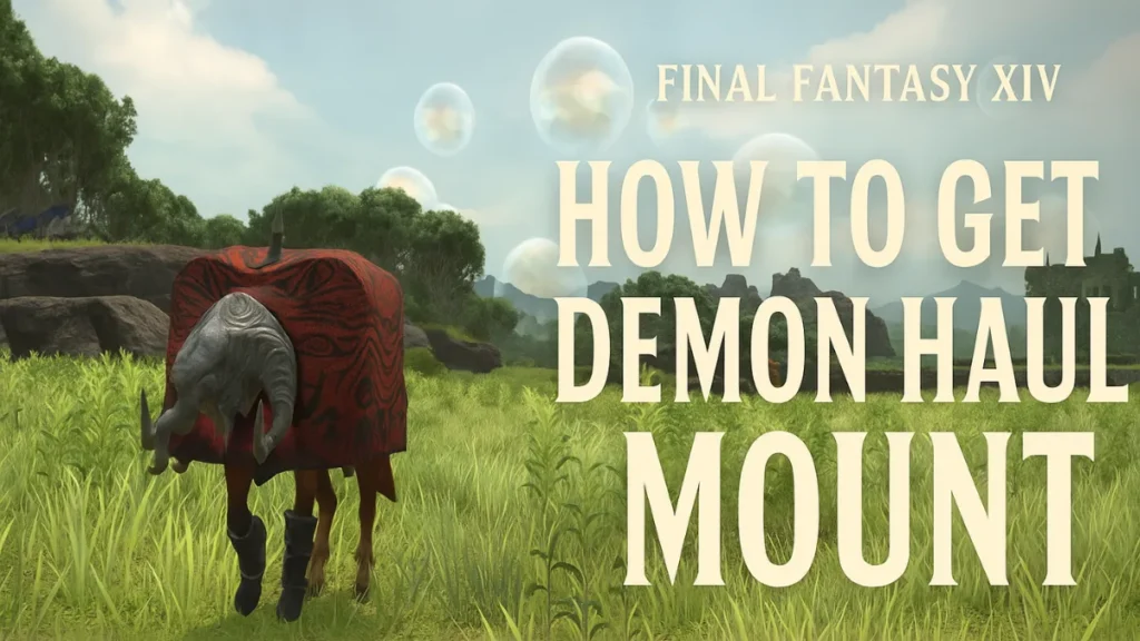 Final Fantasy XIV: How to Get Demon Haul Mount in Patch 7.25 (FFXIV Guide)