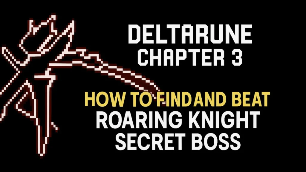 How to Get the Shadow Mantle and Beat Roaring Knight in Deltarune Chapter 3