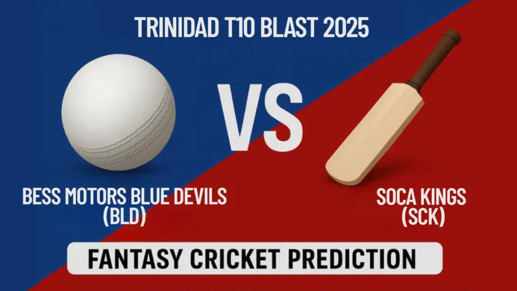 BLD vs SCK Trinidad T10 Blast 2025 Fantasy Prediction, Dream11 Tips & Playing XI