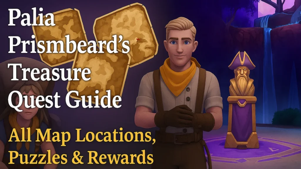 Palia Prismbeard's Treasure Quest Guide: All Map Locations & Puzzle Solutions