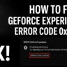How to Fix GeForce Experience Error Code 0x0003 on Windows