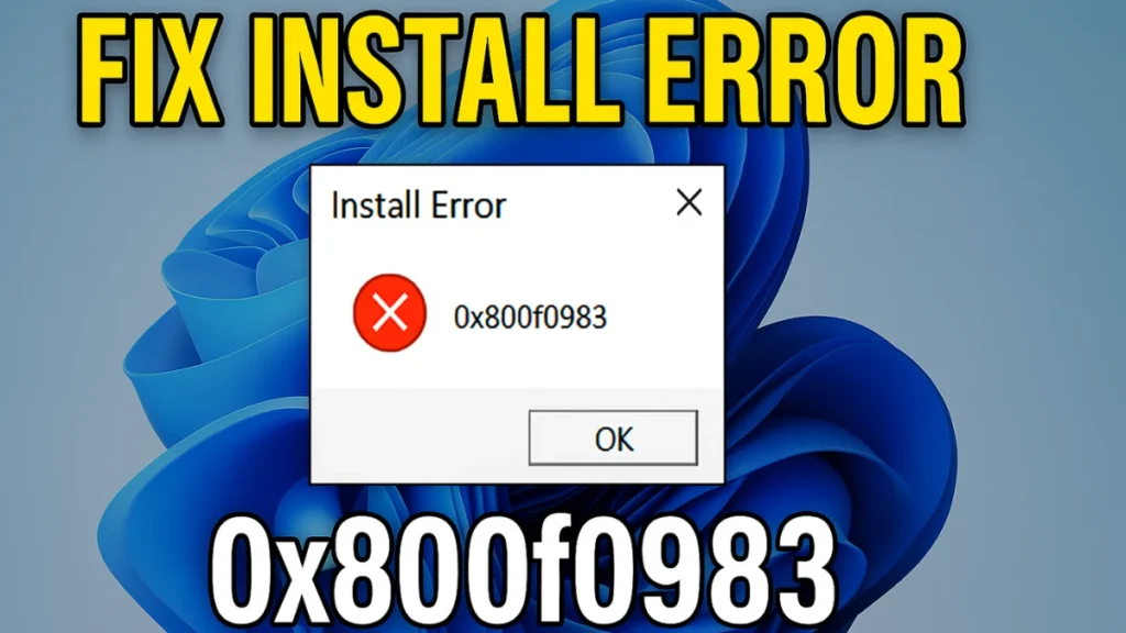 How to Fix Install Error 0x800f0983 in Windows 11 (All Methods)
