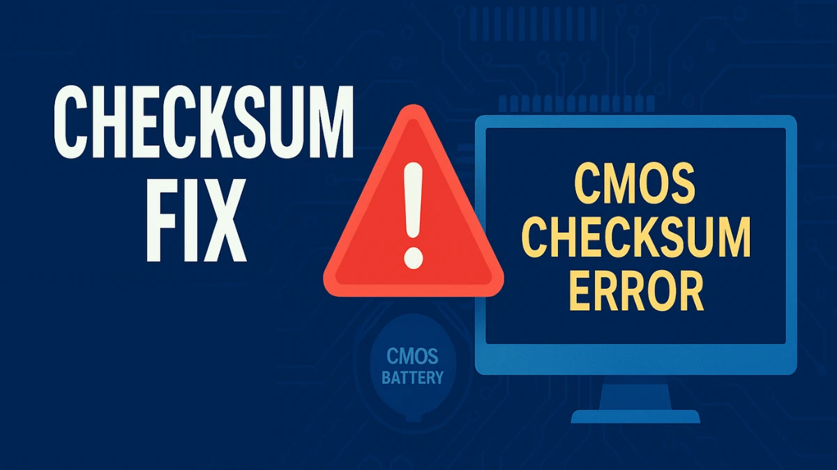 CMOS Checksum Error Fix – Quick & Permanent Solutions