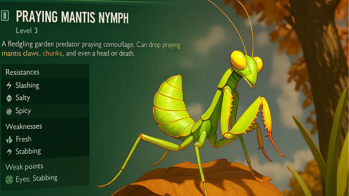 Where to Find Praying Mantis in Grounded 2: All Spawn Locations & Farming Tips