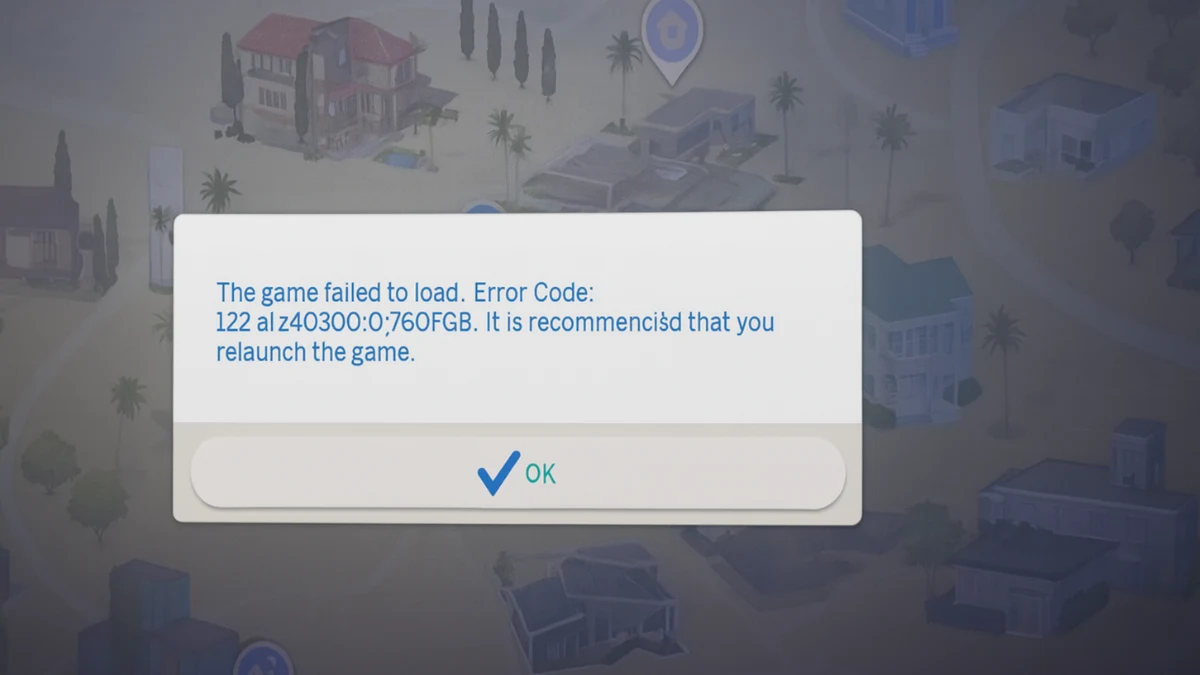 How to Fix Sims 4 Error Code 122