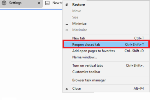How to Restore Last Session in Microsoft Edge