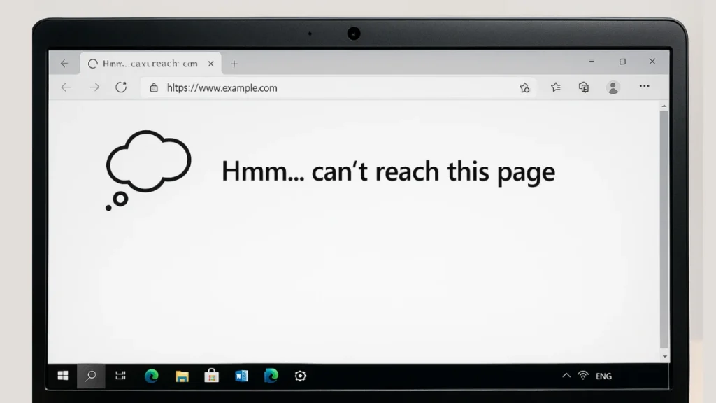 How to Fix Hmm Can’t Reach This Page Error in Edge and Chrome (Full Guide)