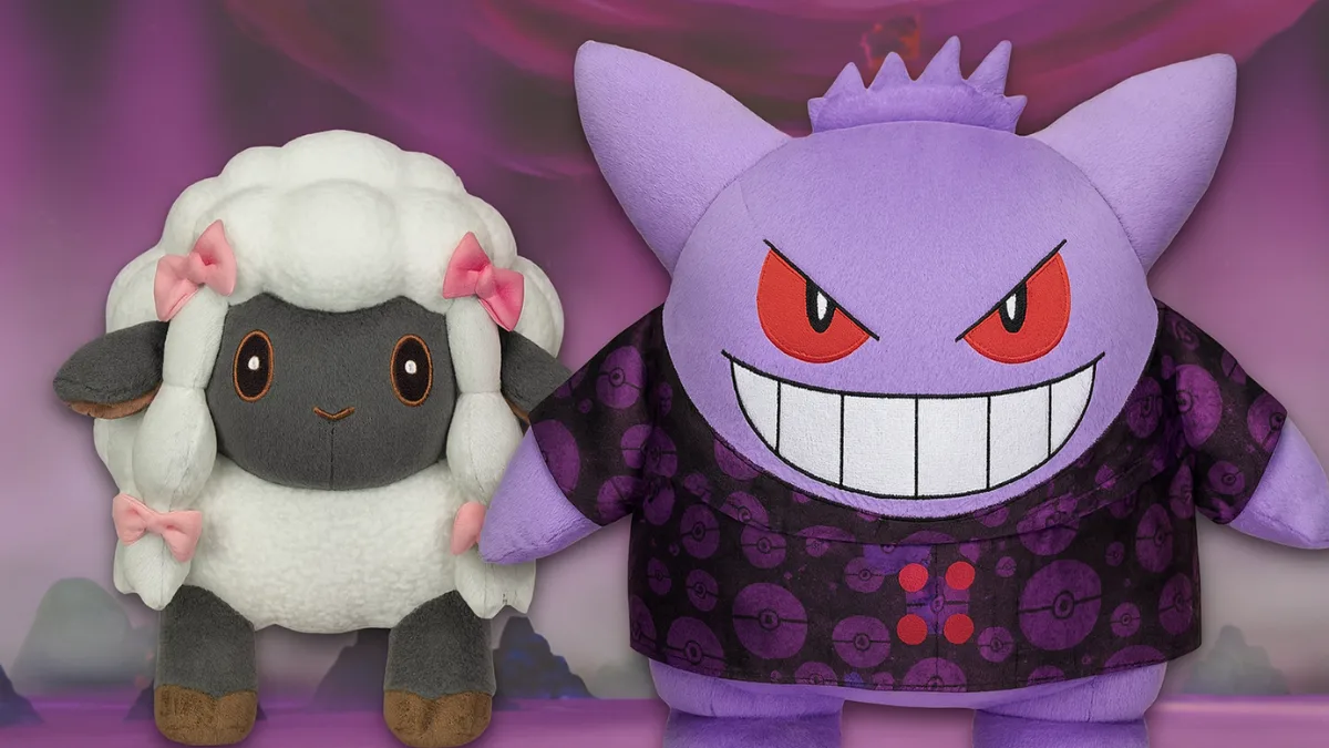 Wooloo and Jumbo Gengar Build-A-Bear Pokémon Plush Release Confirmed