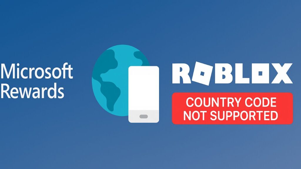 How to Fix Microsoft Rewards Roblox Gift Card Country Code Not Supported