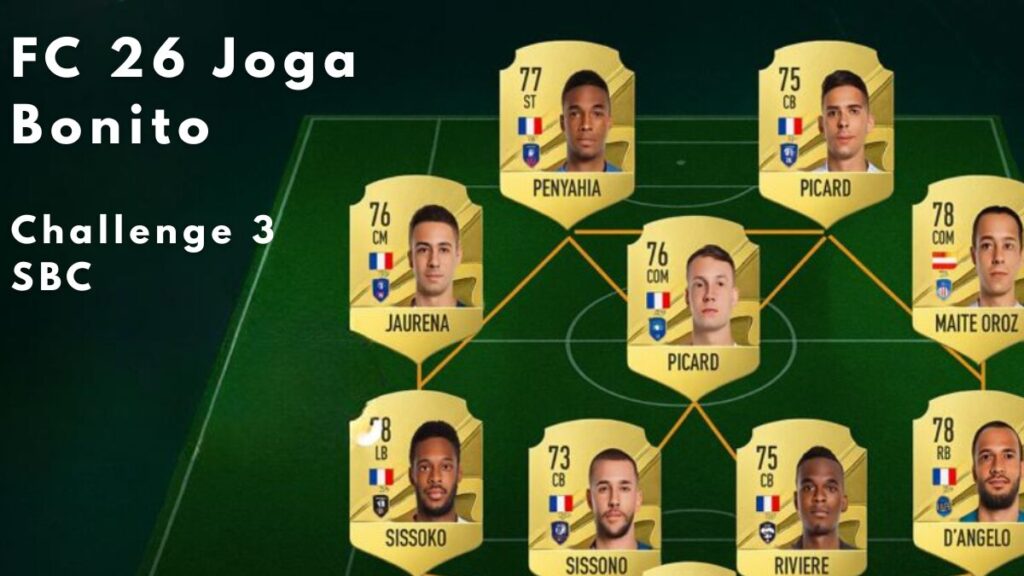 Joga Bonito Challenge 3 SBC Solution in FC 26