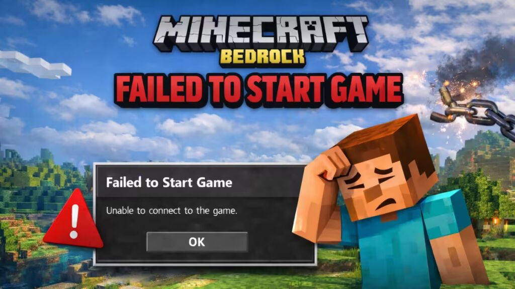 How to Fix Minecraft Bedrock Failed to Start Game Error on Windows 10 & 11