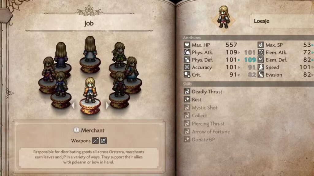 Octopath Traveler 0 Class Guide – All Jobs, Skills, and Protagonist Roles Explained