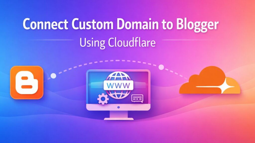 Connect Custom Domain to Blogger Using Cloudflare (DNS Guide)