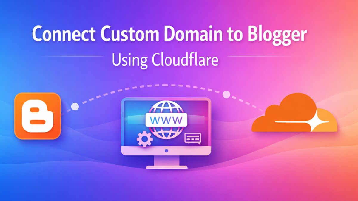 Connect Custom Domain to Blogger Using Cloudflare (DNS Guide)