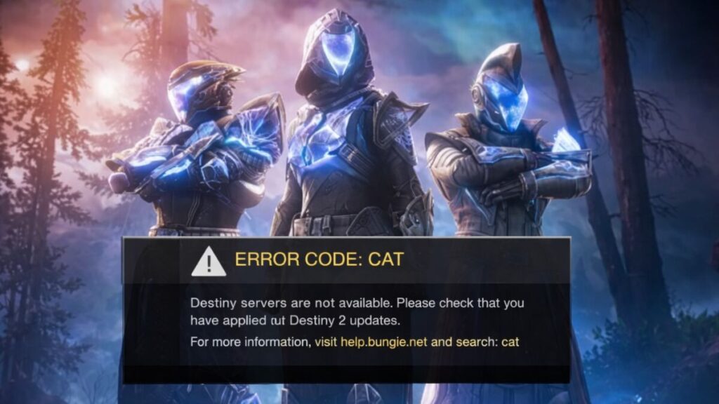How to Fix Destiny 2 Error Code CAT (PC, PlayStation, Xbox)