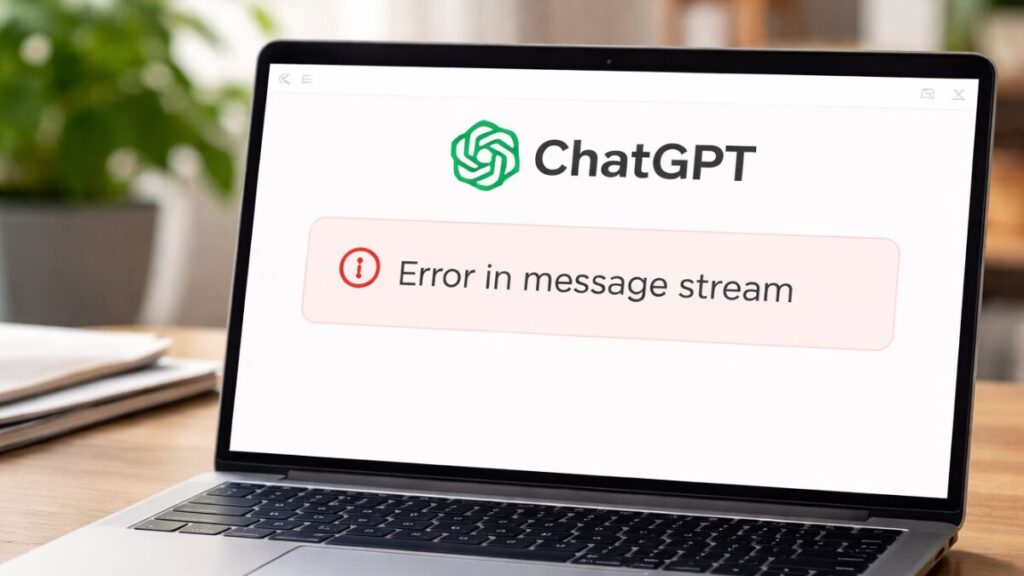 How to Fix ChatGPT Error in Message Stream Quickly (Step-by-Step Guide)