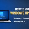 How to Stop Windows Update in Windows 10 and 11
