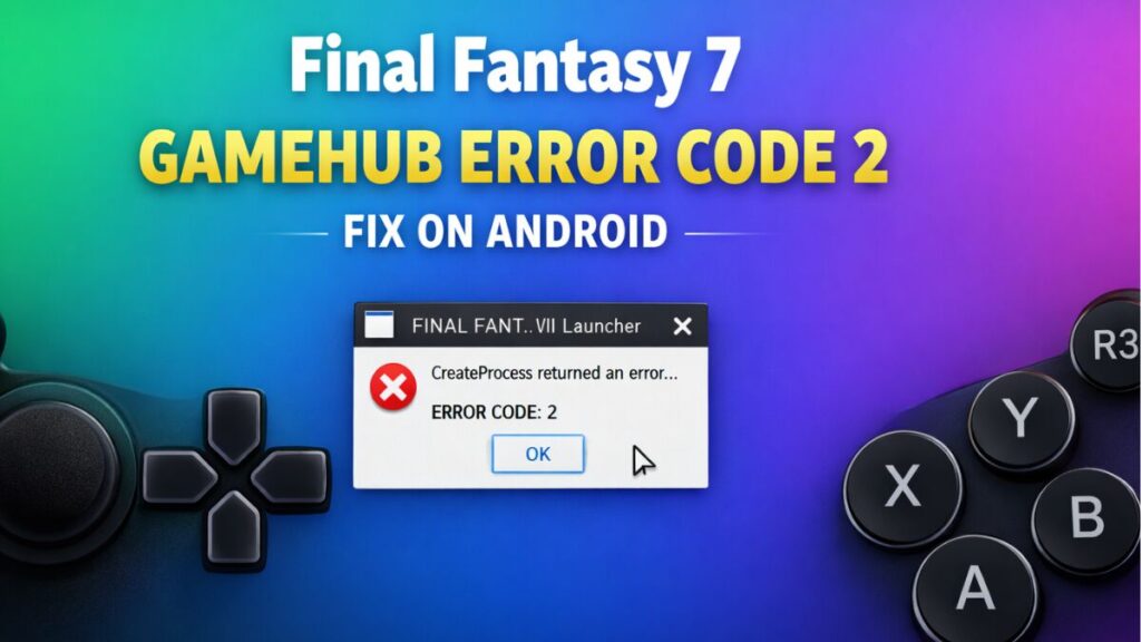 Final Fantasy 7 Gamehub Error Code 2 Fix: How to Restore Launch on Android