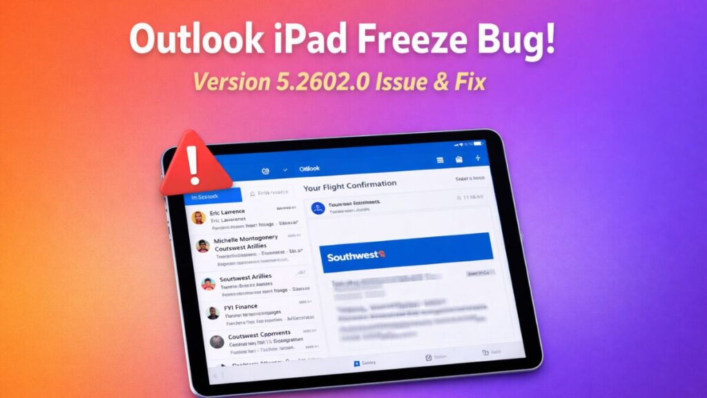 Microsoft Confirms Outlook iPad Freeze Bug in Version 5.2602.0, Temporary Fix Available