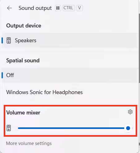 Unmute System Sounds and App Audio in Volume Mixer