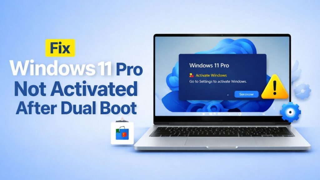How to Fix Windows 11 Pro Not Activated After Dual Boot Upgrade From Windows 10