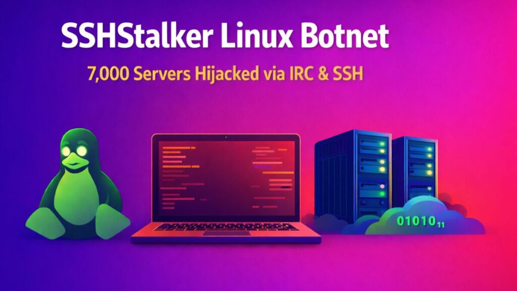 New Linux Botnet “SSHStalker” Uses Old-School IRC to Hijack Nearly 7,000 Servers