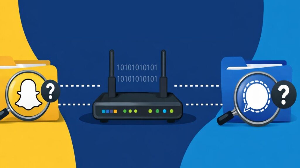 Why Snapchat or Signal Can Appear in Router Logs Even When the Apps Are Not Installed
