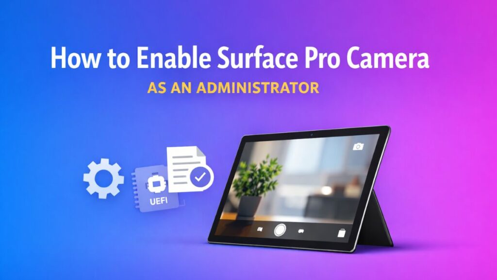 How to Enable Surface Pro Camera as an Administrator (Windows 11 & 10)