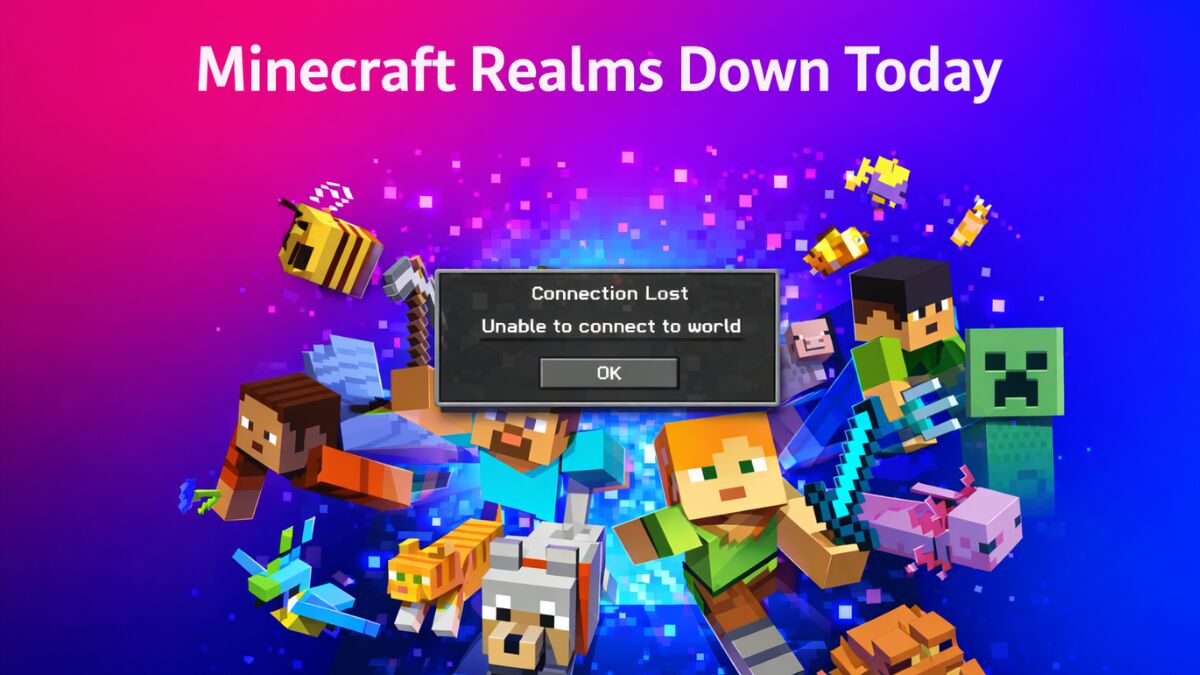 Java Realms Down Minecraft Realms Down Today on Bedrock as Mojang Confirms Outage