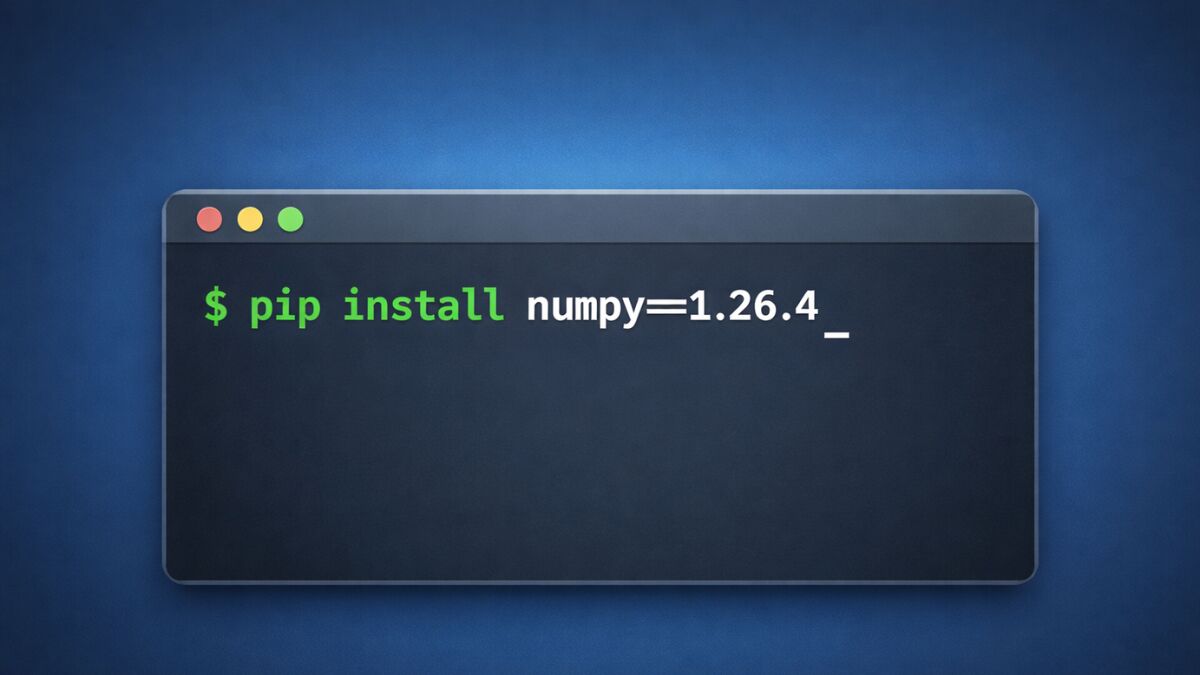 How to Install a Specific Version of a Python Package Using pip