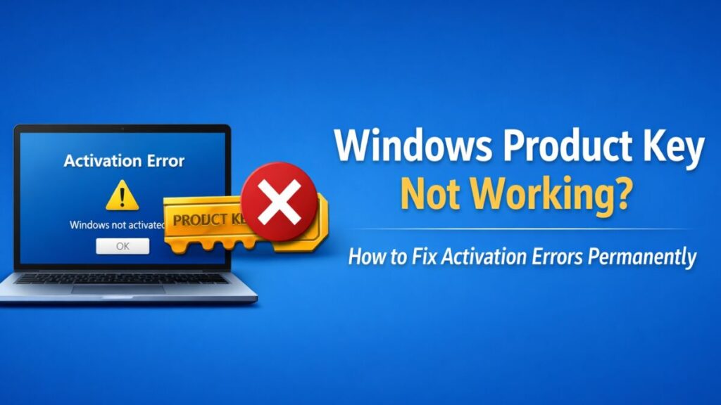 Windows Product Key Not Working? How to Fix Activation Errors Permanently