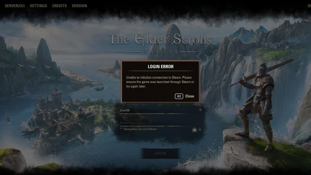 Fix Elder Scrolls Unable to Initialize Connection to Steam Error