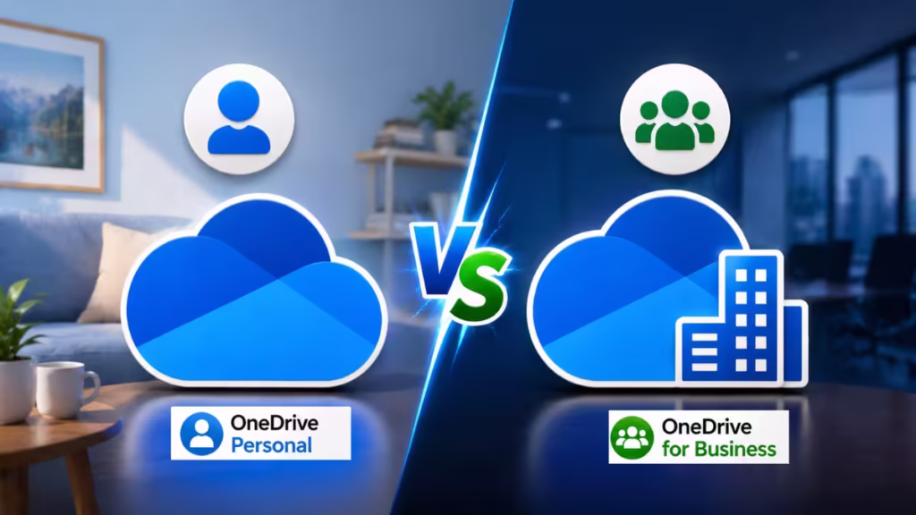 OneDrive Personal vs Business