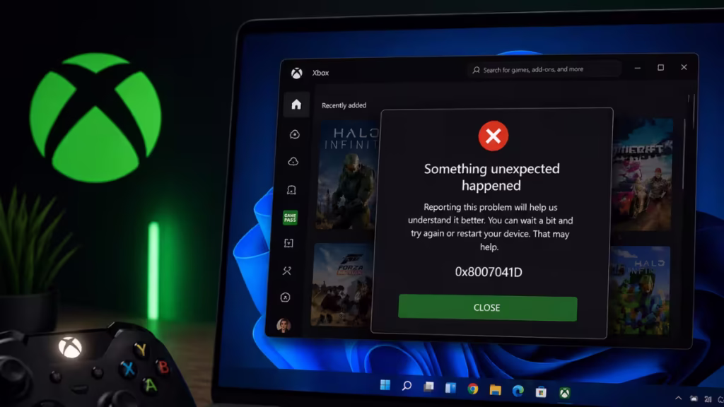 Xbox Error 0x8007041D on Windows 11: How to Fix It