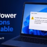 no power options available Windows 11
