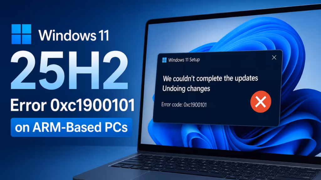 Windows 11 25H2 error 0xc1900101