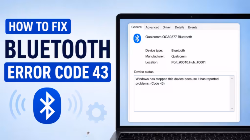 Bluetooth Error Code 43