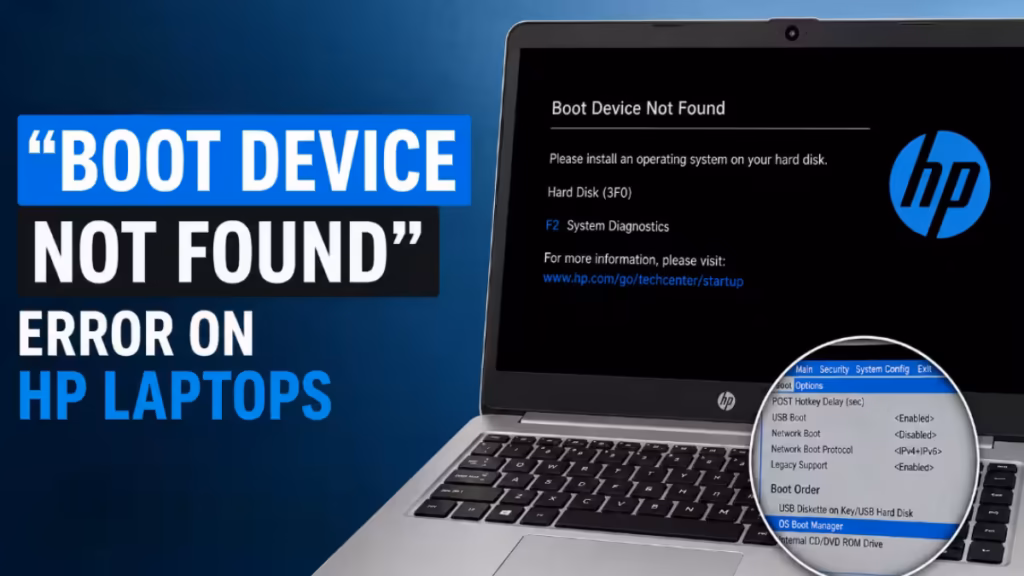 Boot Device Not Found HP