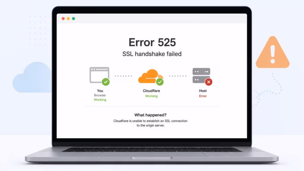 How to Fix Cloudflare Error 525: SSL Handshake Failed
