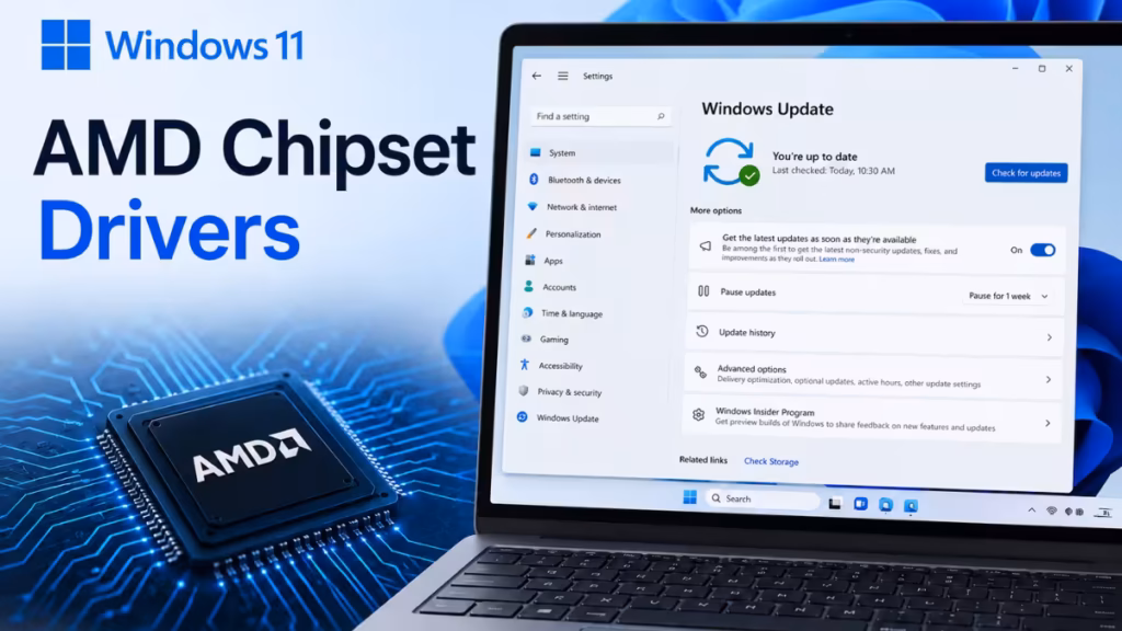 How to Download and Install AMD Chipset Drivers on Windows 11 (Version 8.05.04.516)