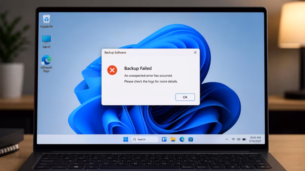 KB5083769 backup failed