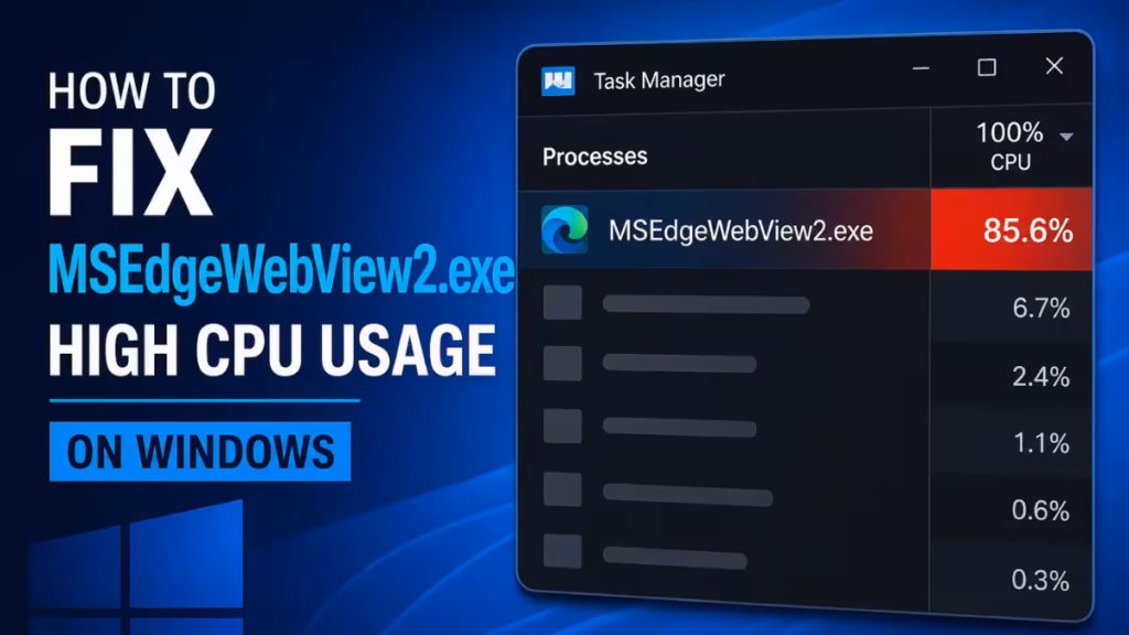 MSEdgeWebView2.exe high CPU usage