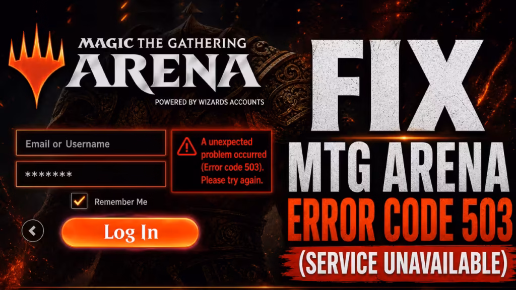 MTG Arena error 503