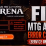 MTG Arena error 503