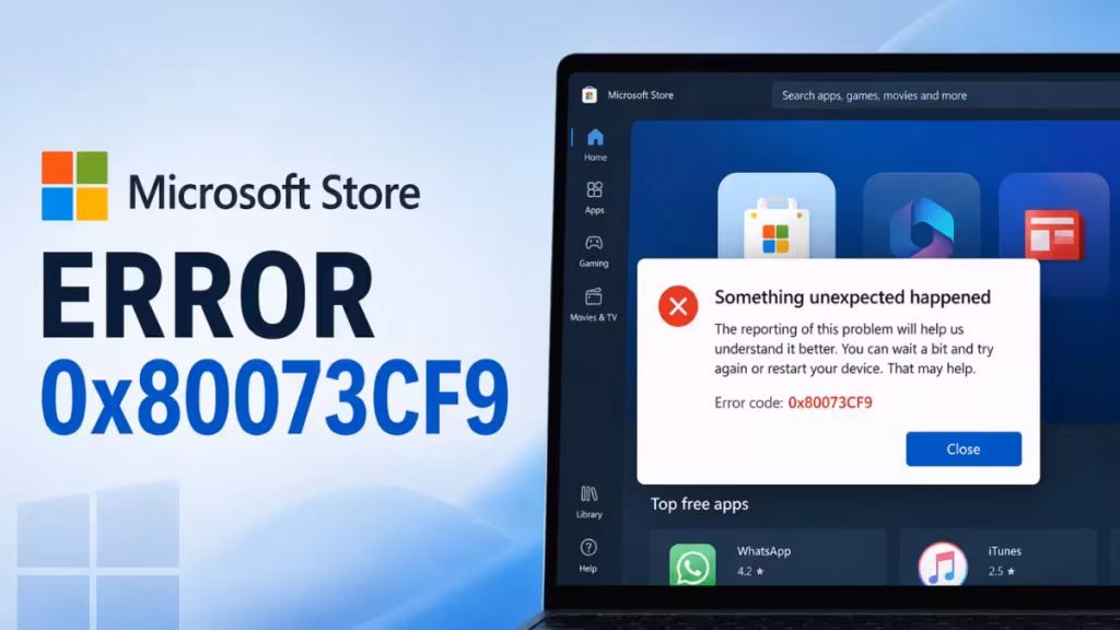 Microsoft Store error 0x80073CF9