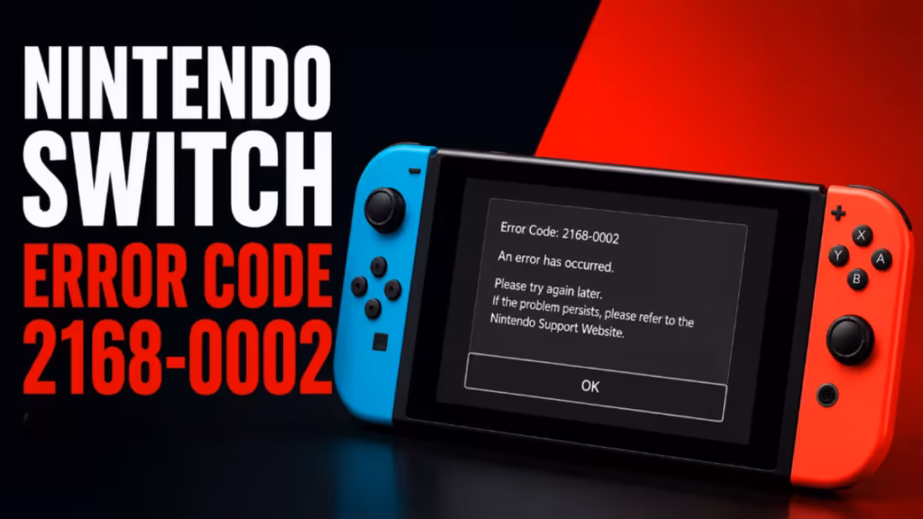 Nintendo Switch error code 2168-0002