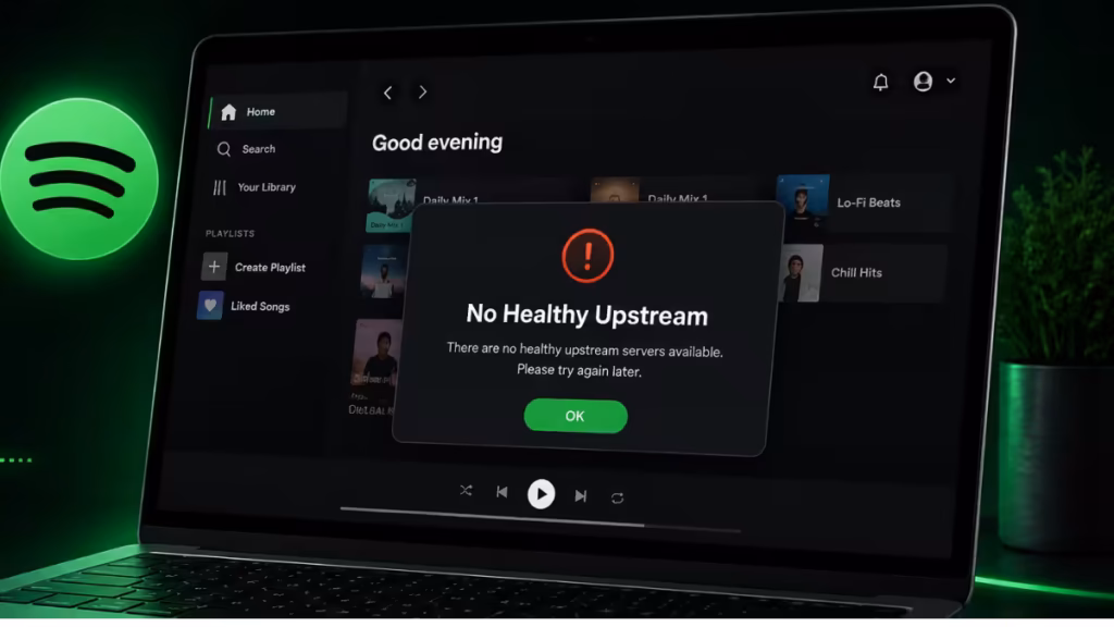 spotify no healthy upstream