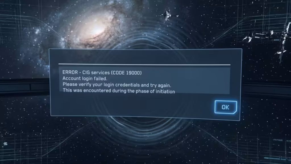 How to Fix Star Citizen Error 19000 and 19005 Authentication Failed